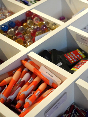 Science Shop photo of small products such as pens and erasers